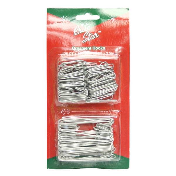 Silver Ornament Hooks (Set of 200)